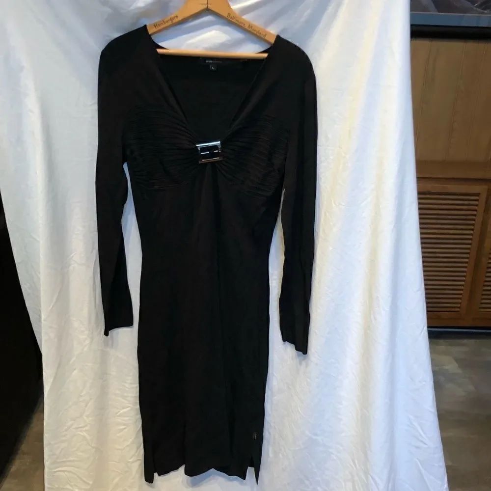 BCBG Maxazria Dress Black Large